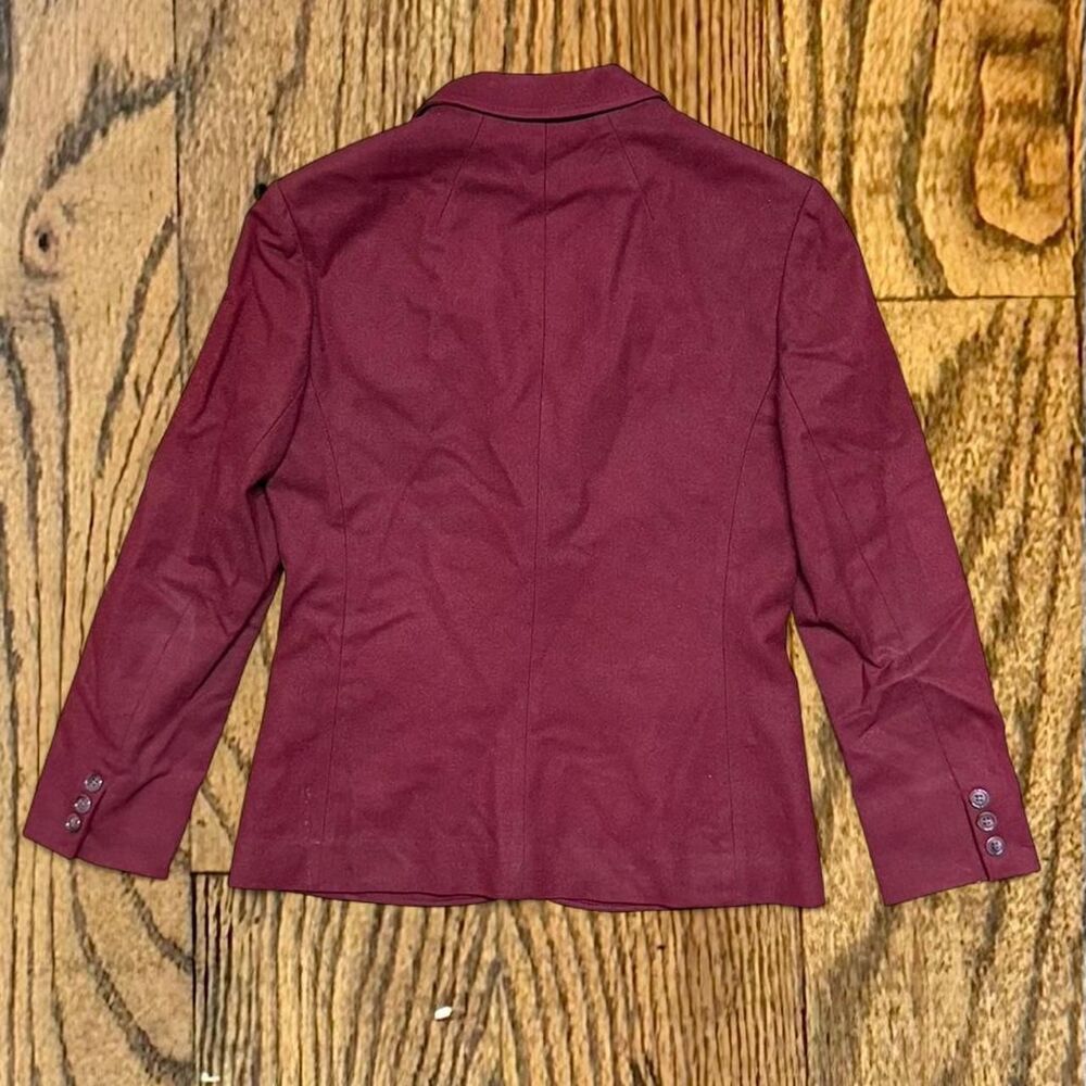 Vintage 50’s Burgundy Pendleton Wool Blazer Jacke… - image 3